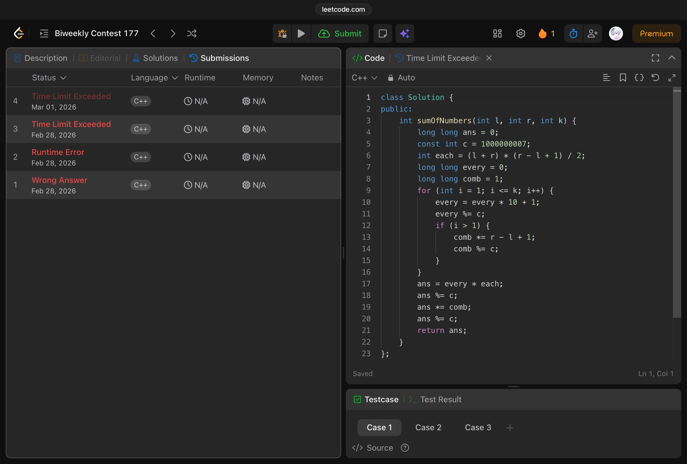 Biweekly Contest 177 第四題 TLE